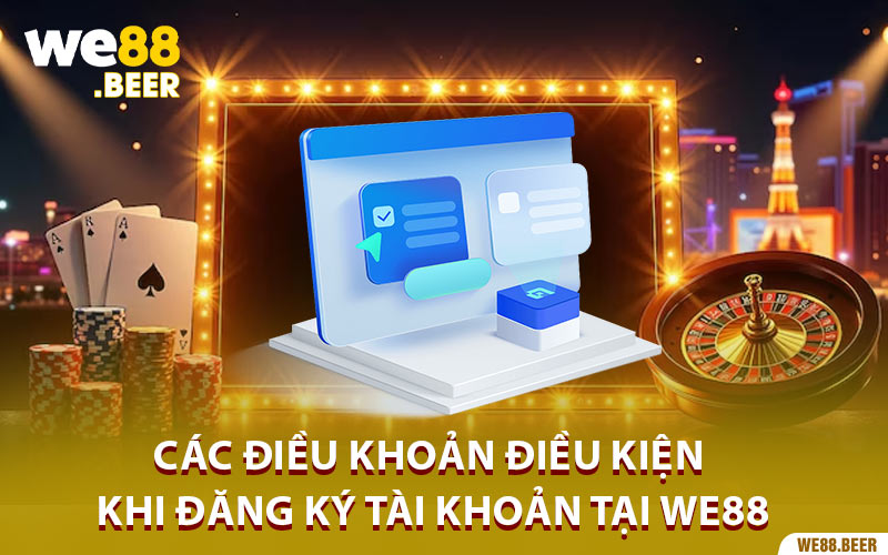 Các điều khoản điều kiện khi đăng ký tài khoản tại we88