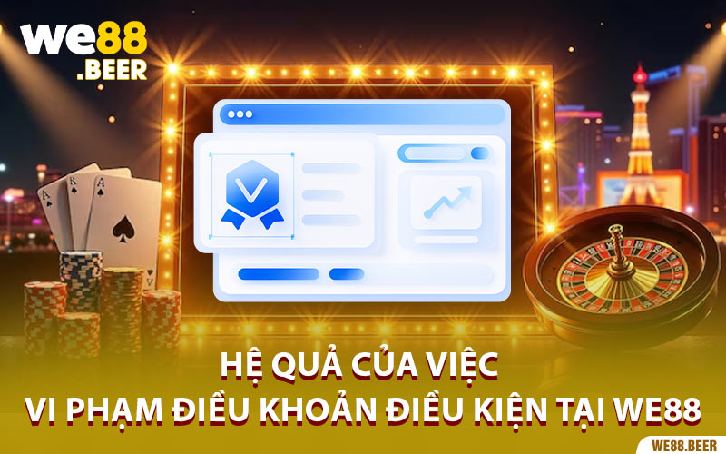 Hệ quả của việc vi phạm điều khoản điều kiện tại we88